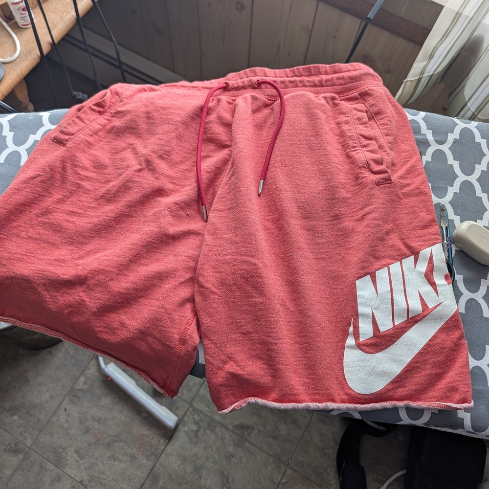 Nike Coral Red Casual Shorts